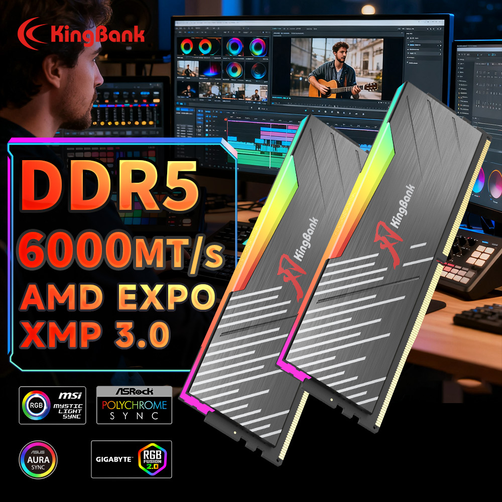 Ddr5 4800Mhz - Оперативная память KingBank KRRB DDR5 RGB