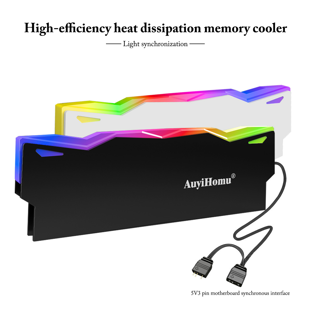 Ddr5 Ram - AuyiHomu RGB-кулер для оперативной памяти, 5В