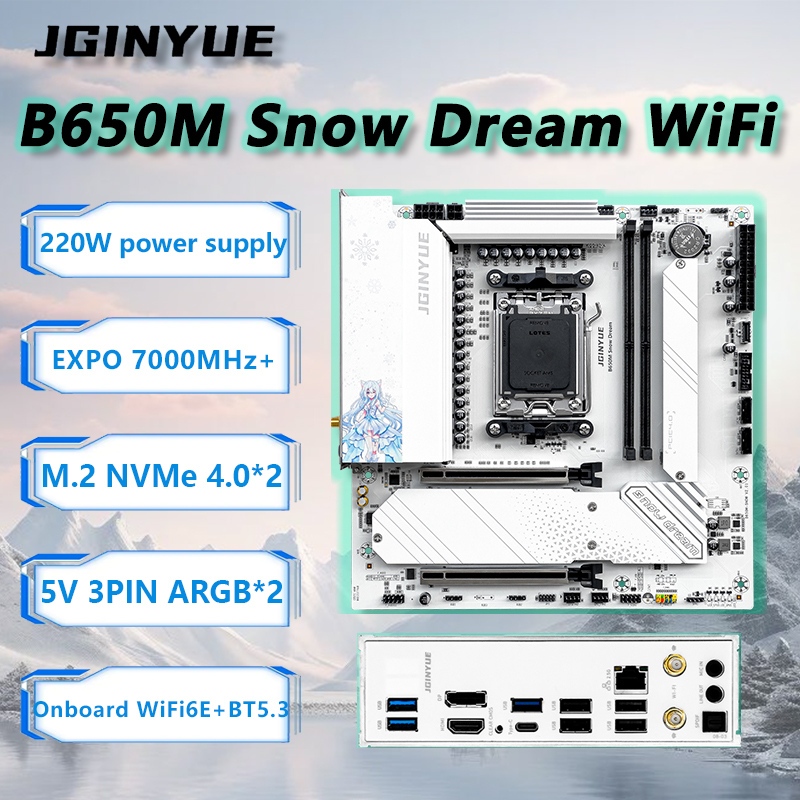 JGINYUE B650M Snow Dream WiFi  – обзор и цена Ddr5 Ram